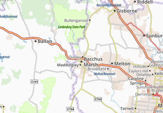Bacchus Marsh Map