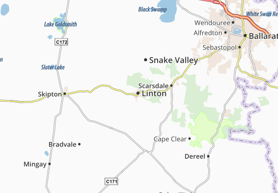 Kaart Plattegrond Linton