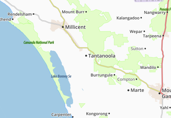Kaart Plattegrond Tantanoola