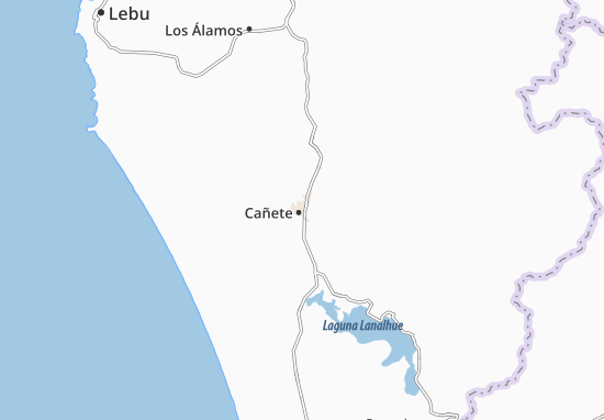 Karte Stadtplan Cañete