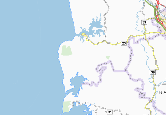 Karte Stadtplan Te Mata