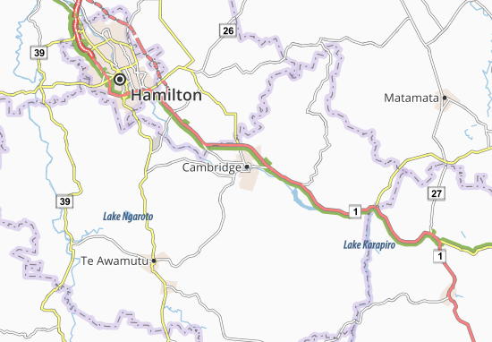 Karte Stadtplan Leamington
