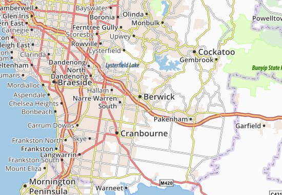 Mapa Berwick