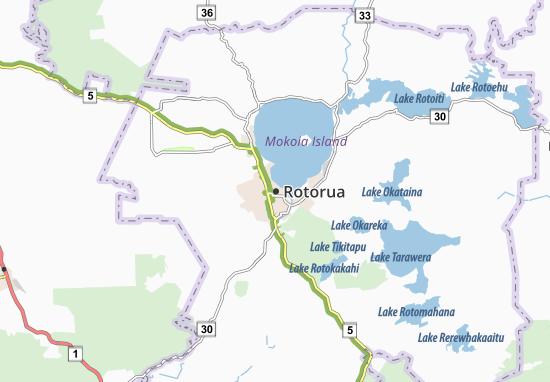 Carte-Plan Rotorua