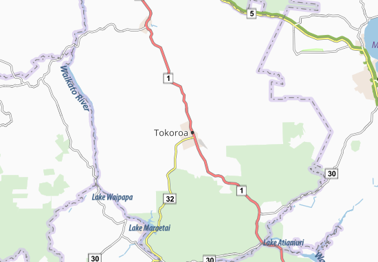Karte Stadtplan Tokoroa