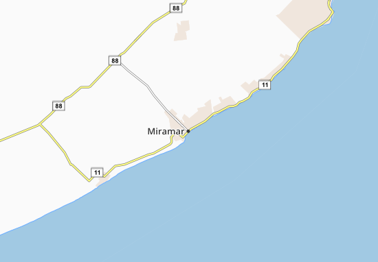 Kaart Plattegrond Miramar