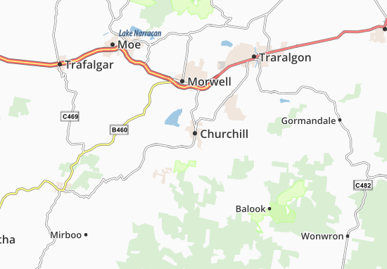 Karte Stadtplan Churchill