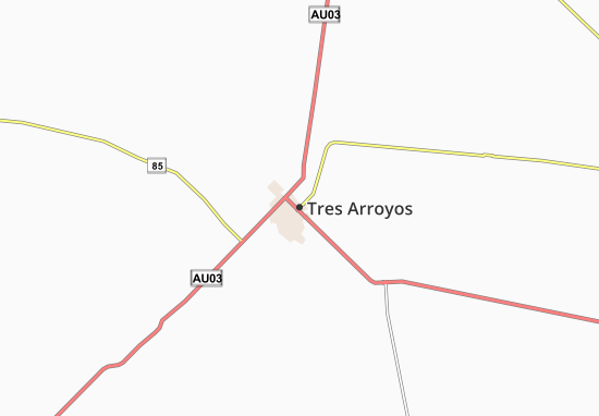 Karte Stadtplan Tres Arroyos