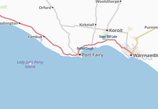 Karte Stadtplan Port Fairy