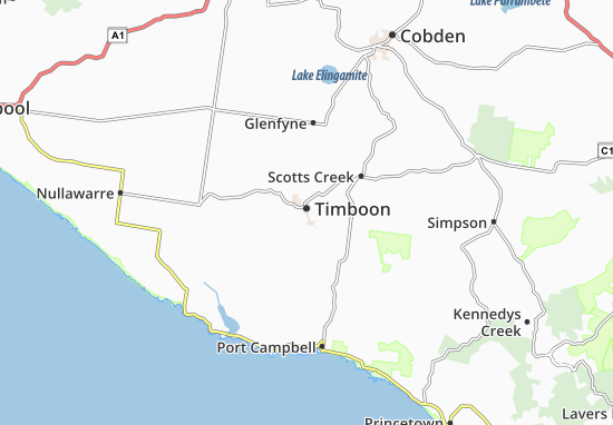 Kaart Plattegrond Timboon
