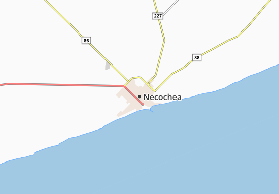 Necochea Map