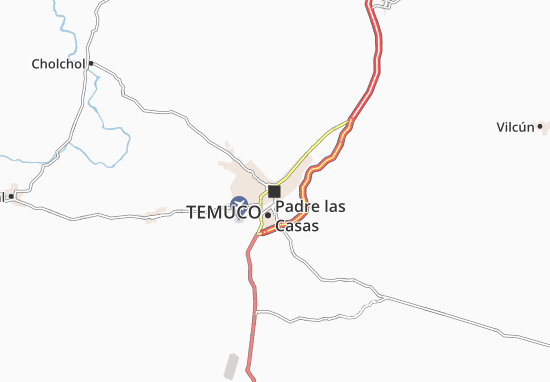 Karte Stadtplan Temuco