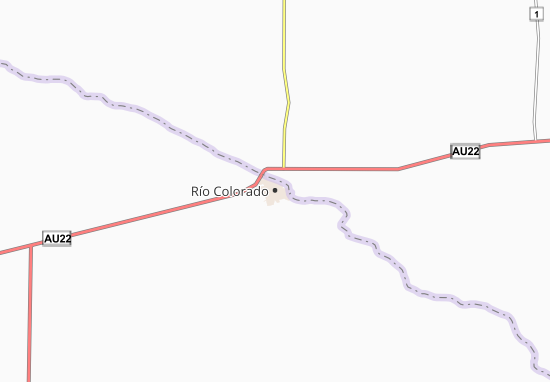 Karte Stadtplan Río Colorado