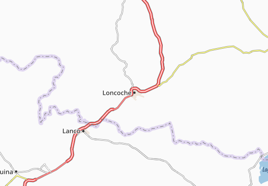 Karte Stadtplan Loncoche