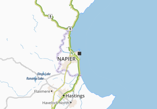 Kaart Plattegrond Napier