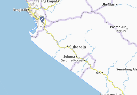 Karte Stadtplan Sukaraja
