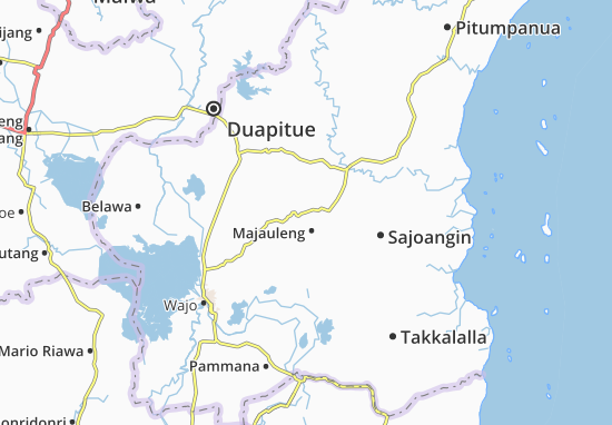 Karte Stadtplan Majauleng