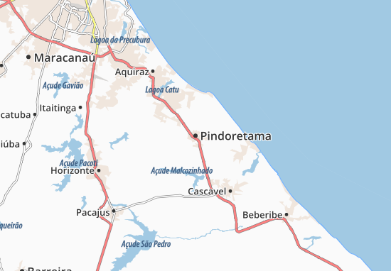 Karte Stadtplan Pindoretama