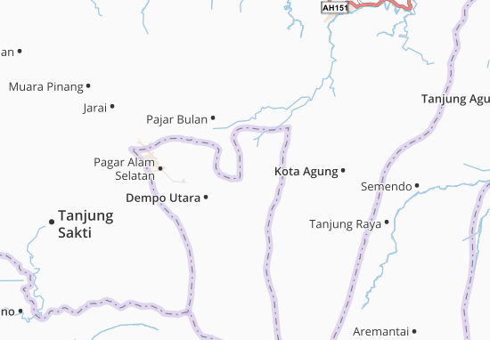Mapa Pagar Alam-Kodya