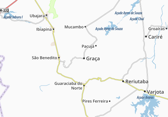 Kaart Plattegrond Graça