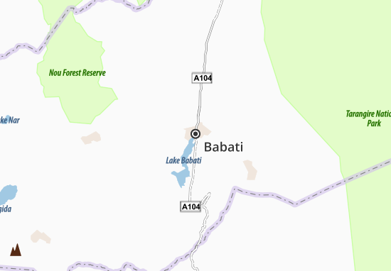 Karte Stadtplan Babati