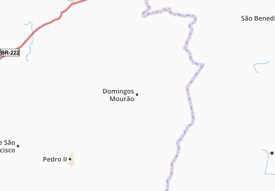 Kaart Plattegrond Domingos Mourão