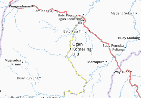 Mapa Ogan Komering Ulu