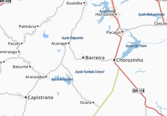 Karte Stadtplan Barreira