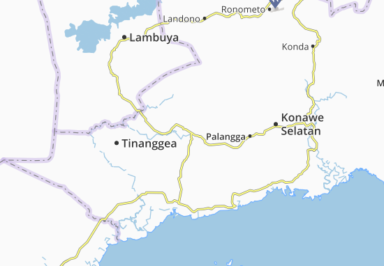 Mapa Tinanggea
