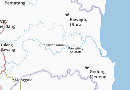 Kaart Plattegrond Penawar Tama