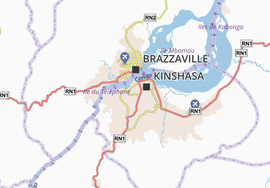 Karte Stadtplan Bandalungwa