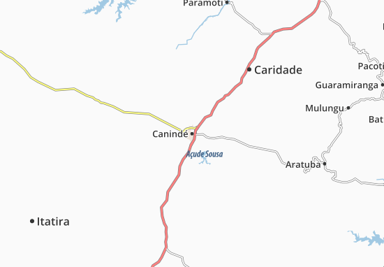Karte Stadtplan Canindé