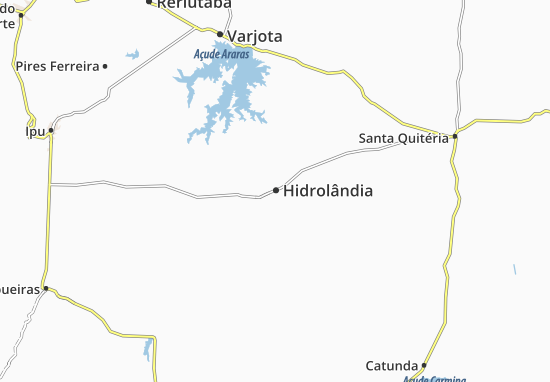 Hidrolândia Map