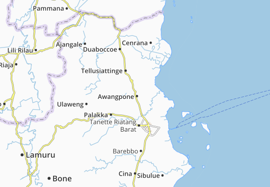 Mapa Awangpone