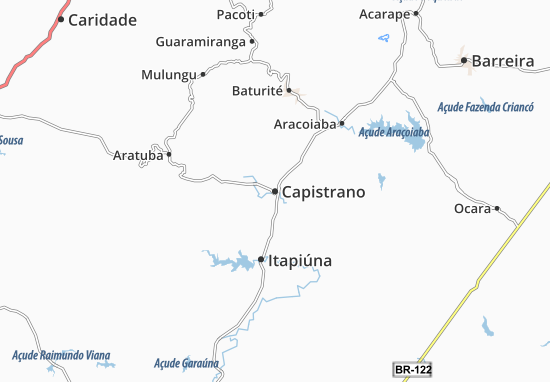 Karte Stadtplan Capistrano