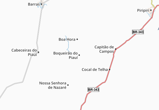 Boqueirão do Piauí Map