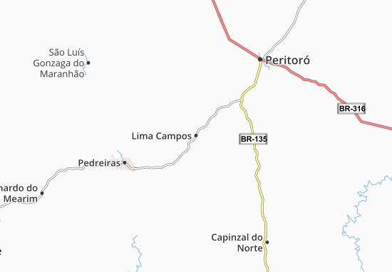 Lima Campos Map
