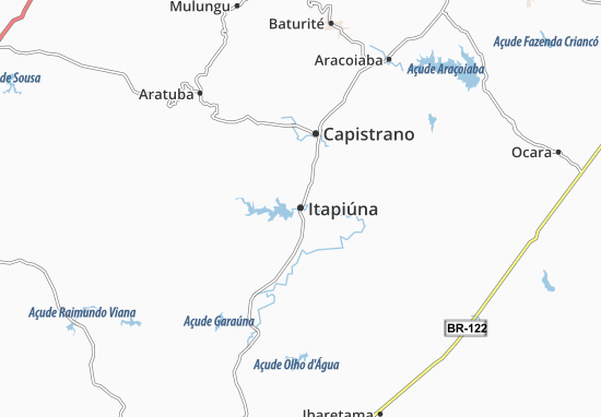 Karte Stadtplan Itapiúna