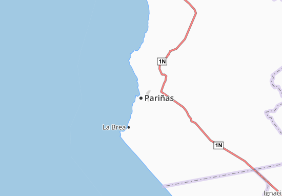 Kaart Plattegrond Pariñas