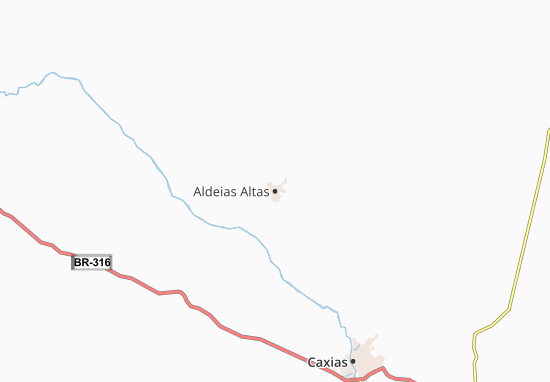 Kaart Plattegrond Aldeias Altas