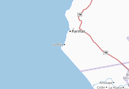 Kaart Plattegrond La Brea