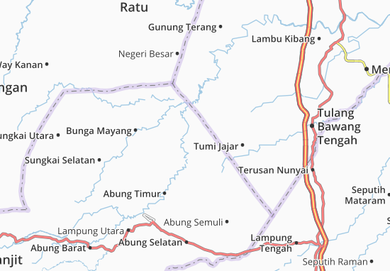 Karte Stadtplan Muara Sungkai 1