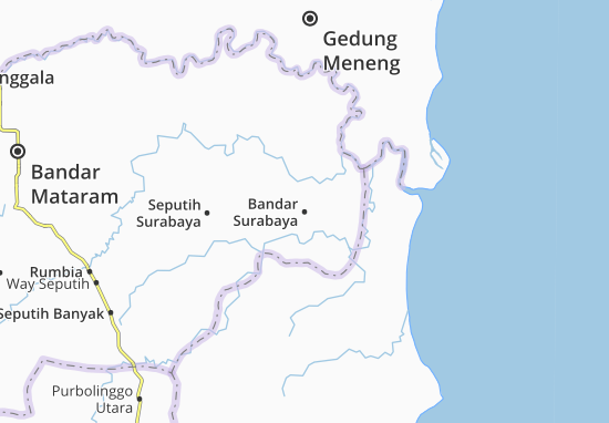 Kaart Plattegrond Bandar Surabaya