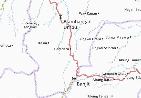 Kaart Plattegrond Baradatu