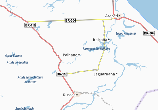 Mapa Palhano