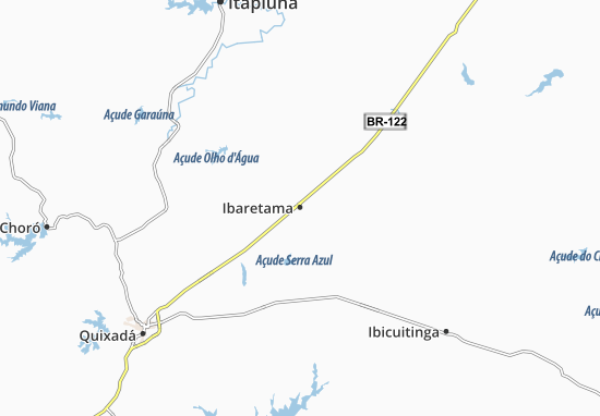 Karte Stadtplan Ibaretama
