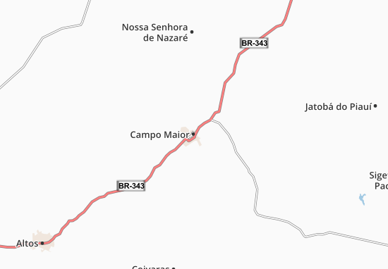 Kaart Plattegrond Campo Maior