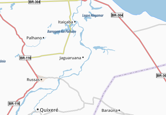 Mapa Jaguaruana