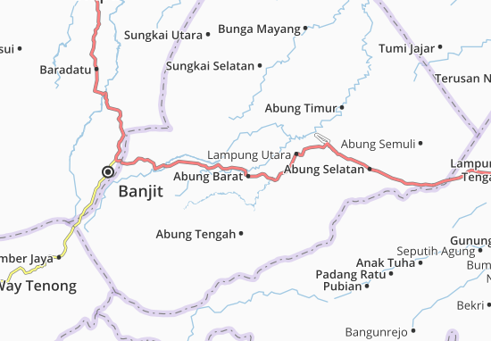 Kaart Plattegrond Abung Barat