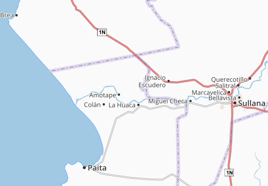 Kaart Plattegrond Tamarindo